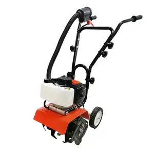 9HP Minil agricultural scarifier, small rotary cultivator, orchard ditching and weeding machinewalking two-wheeled tractor