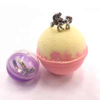 Bombes de bain colorées bio personnalisées avec logo, jouets surprise, relaxantes, hydratantes, naturelles, en forme de dessin animé, 140g, pour usage domestique, pour enfants