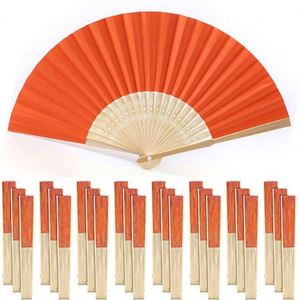 Éventail en bambou artisanal pour mariages, logo personnalisé, éventail en bois sculpté, modèle artisanal en papier, cadeau d'affaires, vente en gros - Product Image 5