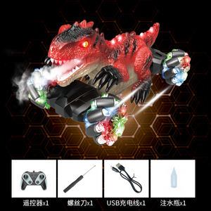 Voiture télécommandée pour enfants avec effets de pulvérisation et de son et de lumière, démonstration de figures à une touche, matériau robuste anti-chute et anti-collision - Product Image 3