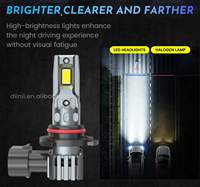 Faros LED para Auto 2025 de Alta Potencia 8000lm L4 H1 H7 H11 9005 Canbus con Ventilador, Luz Alta y Baja, Sistema de Iluminación de Bajo Precio para Autos