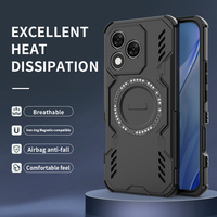 Étui de téléphone sans fil à chargement sans fil, design élégant, 2 en 1, TPU+PC, résistant aux chocs, brillant, dissipation de la chaleur, pour Honor 400 Lite