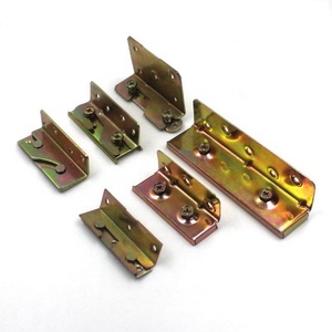 Accessoires de quincaillerie modernes en acier pour meubles de chambre à coucher : connecteurs de lit, supports de lit, charnières - Product Image 4