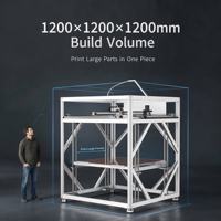 Imprimante 3D industrielle AX-D1200 1200x1200x1200mm avec écran tactile 10 pouces, entraînement silencieux, plateforme anti-chute, lumière tricolore, 2 microns