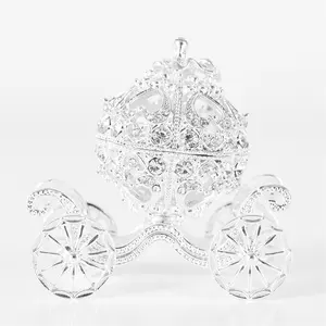 Wholesale Royal Cinderella Horse Carriage Wedding Decoration Gift Ring Trinket Jewelry Box