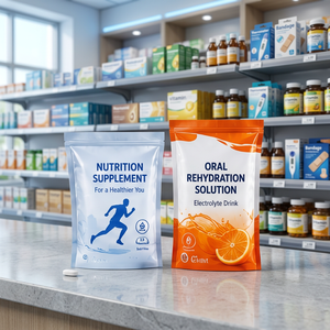 Sachet plastique pour emballage nutritionnel et sachet plastique laminé refermable pour réhydratation orale - Product Image 3