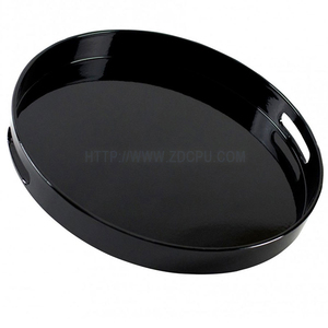 Plastic Trays Black Tray Tray Vacuum Thermoformed Plastic Trays Custom Food Grade Black Rectangles / Round Injection Plastic Serving Tray