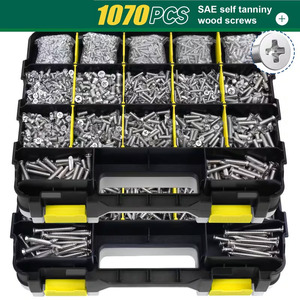 Stainless Steel Screw Set 1070Pcs Phillips Head Countersunk Self Tapping Cross Border Packaging - Product Image 4
