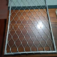 Maille de câble en acier inoxydable oxydé noir 316 pour cage d'animaux de zoo, filet tissé pour décoration architecturale et jardin CE