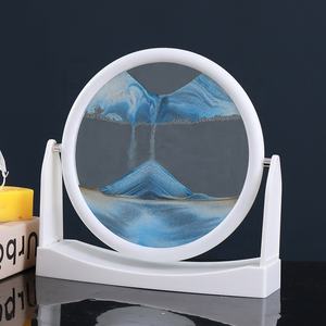 <span class=keywords><strong>Sandscape</strong></span> Gambar Seni Pasir Bergerak Kaca Bundar 3D Pemandangan Cair Mengalir Pasir <span class=keywords><strong>Sandscape</strong></span> Bingkai Tampilan Gerak Lukisan Pasir - Product Image 4