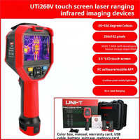 Cámara térmica infrarroja con pantalla táctil láser de imagen térmica PV profesional, UTi260V/UTi320V +, para medición de temperatura