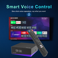 Récepteur satellite ACECONN Android 9.0 pour Box 4K DVB-S2/T2/C Lecteur 32 Go Double WiFi BT Télécommande Air Mouse TVONAIR3 ACEMIX