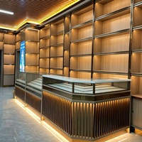 Vitrine haut de gamme pour cigarettes et spiritueux, comptoir de caisse et de service