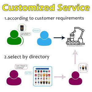 LANGXU – Pot à bougie en verre translucide noir de 11 oz pour décoration d'intérieur de luxe et fournitures en gros pour mariages - Product Image 6