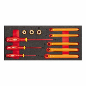 Kit d'outils pour système de gestion de batterie Usag 519 M 098HYB11, 415x188x45mm, avec rangement en éponge bicolore - Product Image 1