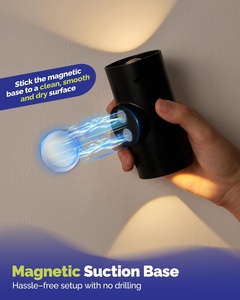 Veilleuses LED modernes 3 CCT avec capteur de luminosité, luminosité réglable, détecteur crépusculaire, rechargeables, murales, pour chambre, alimentées par batterie, intelligentes et dimmables - Product Image 3
