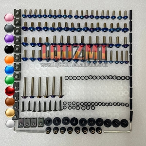 Kit de boulons de carénage en acier inoxydable pour <span class=keywords><strong>YAMAHA</strong></span> YZF R125 YZF-R125 YZFR125 <span class=keywords><strong>R</strong></span> 125 RE06 08 09 10 11 12 13 2008 2013, vis et écrous de carrosserie - Product Image 1