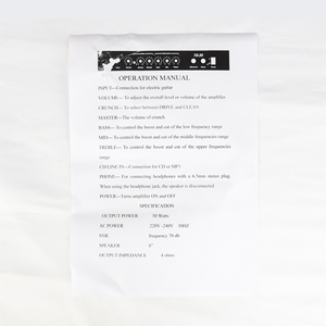 Pièce d'instrument de musique de haute qualité, marque OEM, <span class=keywords><strong>prix</strong></span> de gros, haut-parleur/amplificateur de <span class=keywords><strong>guitare</strong></span> <span class=keywords><strong>électrique</strong></span> 30 watts à vendre - Product Image 6
