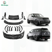 Kit de Carrocería Delantera de Fibra de Carbono Estilo B para Land Rover Range Rover Vogue L460 2024 en Adelante, Fibra de Carbono Seca