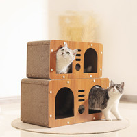 Griffoir pour chat à 3 niveaux, extra-large, en carton, pour la vente en gros, lit pour chat
