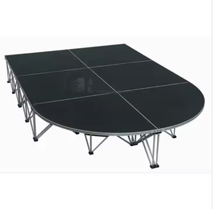 ESI Plataforma Elevadora de Aluminio con Altura Ajustable, Capacidad de Carga de 500kg, Diseño Modular Portátil para Eventos, 12 Pulgadas - Product Image 5