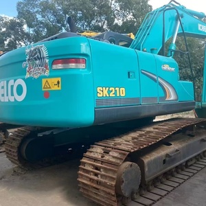 Excavadora de cadenas Kobelco SK210 de segunda mano de alta calidad, maquinaria en oferta, Kobelco SK200 60 75 130 135 140 210 350 usada de Japón - Product Image 1