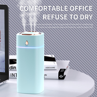 Nouveauté : Mini humidificateur d'air USB de bureau à trois jets de 600 ml, grande capacité, silencieux, humidificateur ultrasonique diffuseur