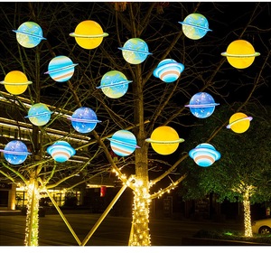 Led Moon Starry Sky <strong>Space</strong> Luminous Planet <strong>Light</strong> for Indoor Outdoor Hanging Garden Party Holiday Landscape Scenic Spot Decor - Product Image 2