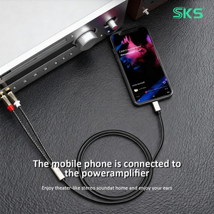 Cable de Audio <span class=keywords><strong>USB</strong></span> <span class=keywords><strong>C</strong></span> a 2 <span class=keywords><strong>RCA</strong></span>, Adaptador de Audio Estéreo Tipo <span class=keywords><strong>C</strong></span> a <span class=keywords><strong>RCA</strong></span> Macho a Macho para Teléfono, Tableta, Portátil a Altavoz - Product Image 4