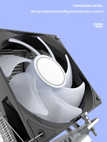 OEM ODM 4 Heat Pipe CPU Cooler 120mm ARGB PWM Cooling Fan Tower Heatsink Custom Logo for Intel AMD Desktop PC
