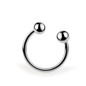 Metall verriegelung Anti-Beam Cockring mit Doppel perlen kragen für Männer-Anpassbares Design Penis Sexspielzeug - Product Image 5