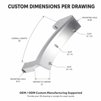 OEM personnalisé en alliage de zinc de haute précision 3/5/8 #   Support de suspension de tambour de machine à laver en fonte, anodisation argentée Runpeng