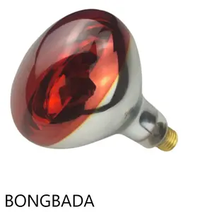 BONGBAD lâmpada de aquecimento infravermelho distante para salão de beleza, lâmpada de piso E26 E27 120V 230V 100W 150W 200W lâmpada infravermelha de aquecimento