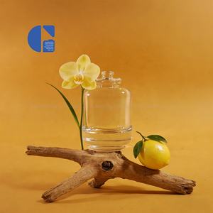 Flacon de parfum cylindrique à facettes unique de luxe, base épaisse, 95 ml, flacon de parfum en <span class=keywords><strong>verre</strong></span> géométrique artistique avec col à sertir de 15 mm - Product Image 2