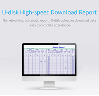 Máquina de Control de Asistencia con Huella Dactilar y Contraseña, Descarga de Reportes por USB, Pantalla LCD de 2.4 Pulgadas para Registro de Empleados de Oficina