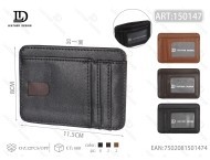 Portacarte da uomo in pelle PU sottile da 7 pollici per carte e portafogli - Product Image 1