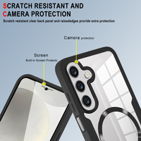 Pour Samsung Galaxy A16 A26 5G Coque Arrière Magnétique Souple en TPU Flexible, Housse de Protection Intégrale 360 Antichoc pour Téléphone