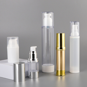 Refill Clear Luxury White 250Ml 8Oz 100Ml 50Ml 30 Ml 15Ml 10Ml 5Ml Empty Plastic Cream Serum Lotion Cosmetic Airless Pump Bottle