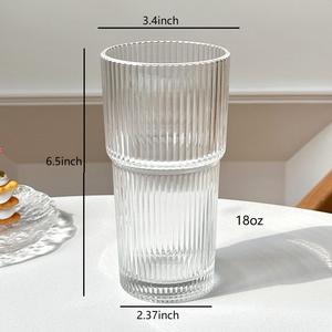 Verre Highball 18 oz, verre transparent, pour café glacé, eau - Product Image 6