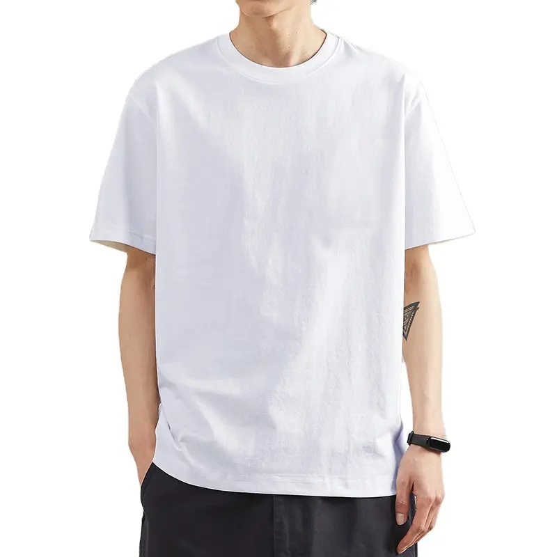 150gsm ucuz pamuk t shirt kaliteli özel baskı nakış düz oem logo katı beyaz erkek boş t shirt