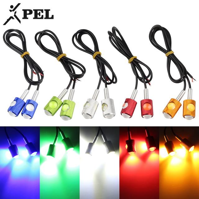 PEL Good Quality Waterproof Red Yellow White Green Blue Led Fog/driving Lights Turn signal Led Lamp Eagle Eye Led Light 12v