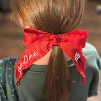 Nœud de cheveux de Noël artisanal brodé Casse-Noisette, en satin à volants, pour enfants et filles, ornement de sapin de Noël, vente en gros