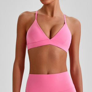 Reggiseno Sportivo da Donna con Logo Personalizzato, Leggero e Traspirante, Semplice con Scollo a U e Spalline, per Yoga e Allenamento - Product Image 2