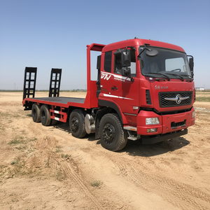 شاحنة دونغفنغ D7V 8x4 بهيكل مسطح سعة 40 طن وقوة 350 حصان لنقل معدات البناء - Product Image 2