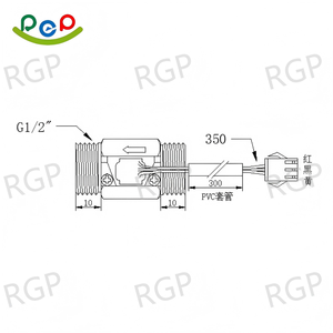 Medidor de Taxa de Fluxo Hall com Saída de Pulso 1~30L/min Sensor de Fluxo com Roda de Paddle em Aço Inoxidável - Product Image 4