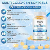 Collagène marin hydrolysé en gélules souples OEM ODM pour femmes et hommes, pour la peau, les ongles, les articulations, les cheveux, anti-âge, soutien beauté