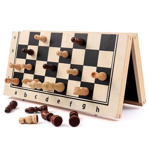 Large Size International <b>Chess</b> <b>Set</b> Thickened <b>Wooden</b> Chessboard <b>Chess</b> Pieces for Elderly Players Gathering Strategy Games - Product Image 3