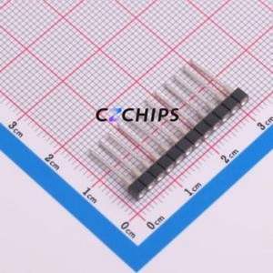 SS-112-T-1A Pin Socket Through hole Component (THT),P=2.54mm Connector 2.54mm Through Hole Single Row 12P - Product Image 1