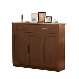 Mueble Zapatero Nórdico de Madera Maciza con 4 Puertas para Almacenamiento en la Entrada o Sala de Estar - Product Image 5