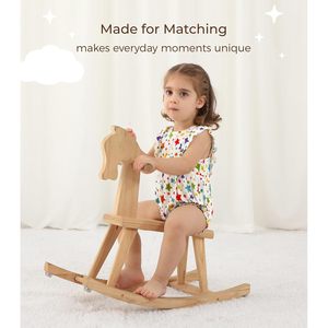 Combinaison sans manches pour bébé fille personnalisée, imprimé étoiles multicolores, coton, fibre de bambou, tenue d'été pour nourrisson et tout-petit - Product Image 3